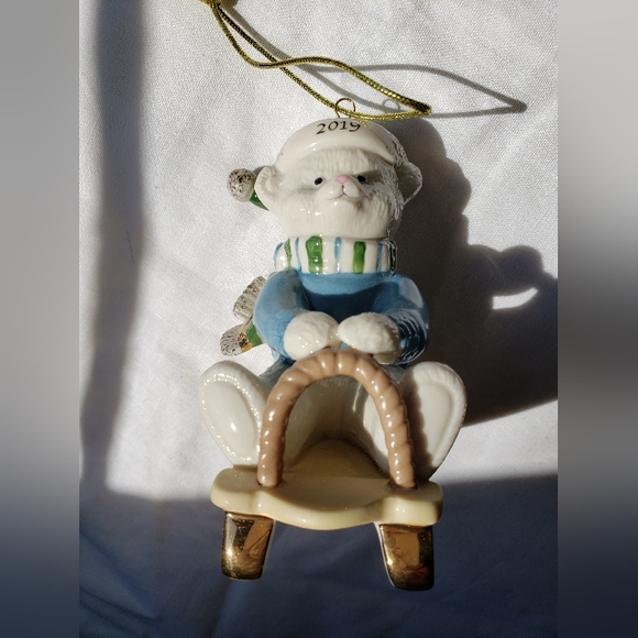 Lenox Teddy Bear Ornament - Picture 6 of 8